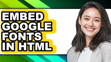 How to Embed Google Fonts in Html (updated)