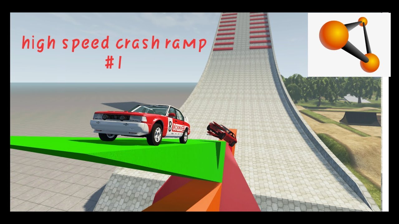 high speed car crash ramp compilation #2 - YouTube
