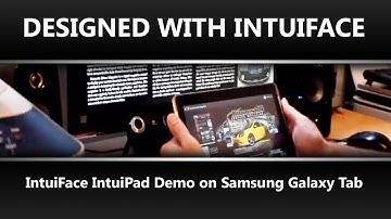 Designed with IntuiFace: IntuiPad Demo on Samsung Galaxy Tab