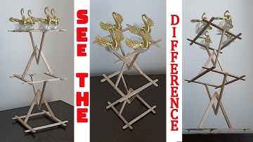 Create an anti-gravity suspension structure using popsicle stick / No one is designed this way /DIY
