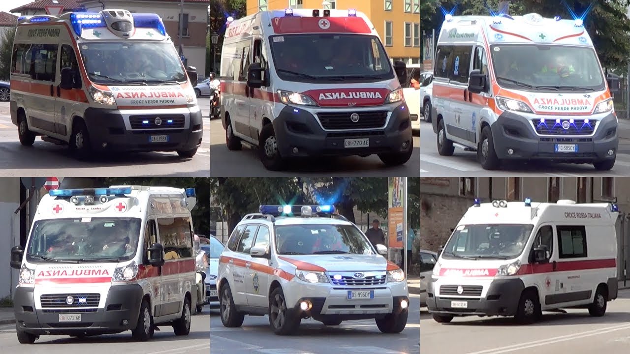Ambulanze Croce Rossa Italiana e Croce Verde Padova [160] - Italian Red Cross + Green Cross code3