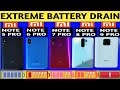 Redmi Note 9 Pro vs Redmi Note 8 Pro vs Note 7 Pro vs Note 6 Pro vs Note 5 Pro  Battery Drain Test |