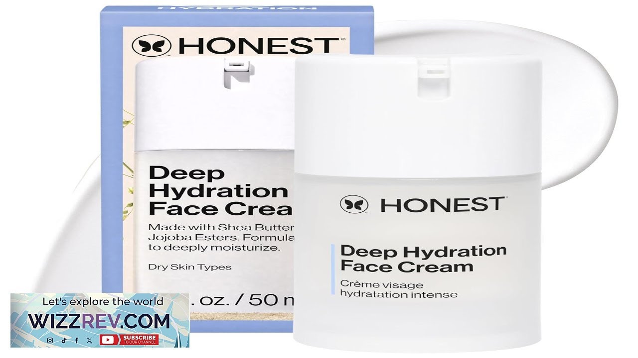 Honest Beauty Deep Hydration Face Cream for Dry Skin Hydrates and Supports