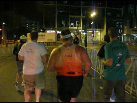 Mike finishing Ironman Wisconsin 2009