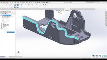 SolidCAM 2018 Tutorial | 3D HSS Morph between two boundary curves strategy