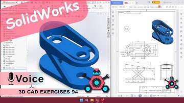 SolidWorks | 3D CAD EXERCISES 94 | StudyCadCam | Solution Tutorial |