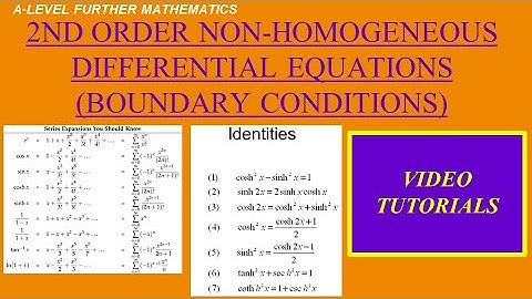 Second order differential equations non homogeneous equations involving boundary conditions.