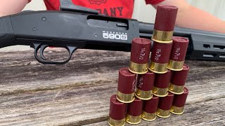 How many mini shells will Mossberg 590s hold