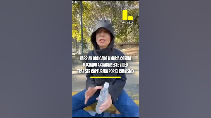 Este sería el video que el chavismo obligó a grabar a María Corina Machado cuando fue secuestrada