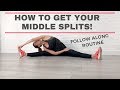 How to get middle splits | Follow along box splits routine with Chloe Bruce