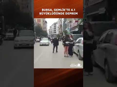 Bursa, Gemlik'te 4.1 büyüklüğünde deprem #shorts