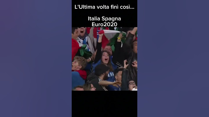 (PRE CANALE) L'ultima volta che Italia e Spagna si affrontarono era semifinale  Euro2020