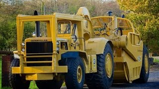 Caterpillar 666 (largest motor scraper ever made by Cat) first start up after restoration by Bostonpowercat 429,749 views 9 years ago 7 minutes, 41 seconds