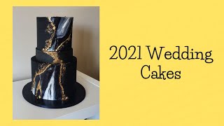 Cake Decorating Tutorial | Black Agate Cake Tutorial | 2021 Wedding Cake Ideas