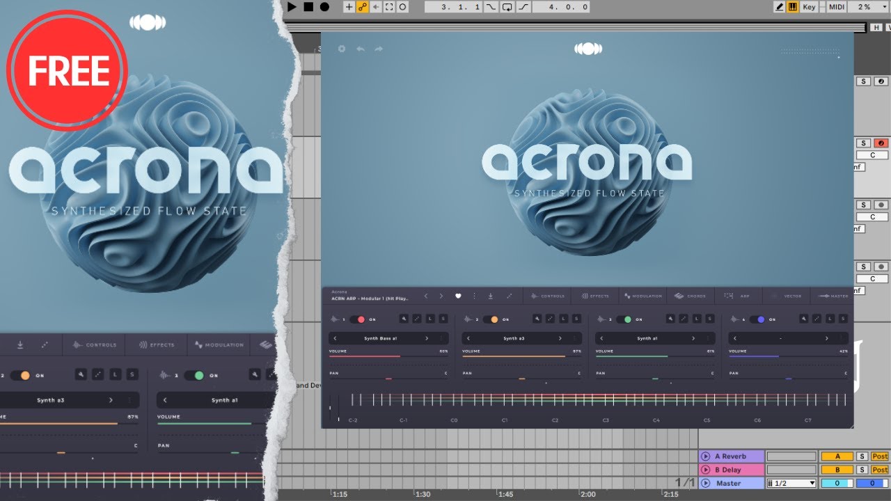 FREE VST Synth Acrona - YouTube