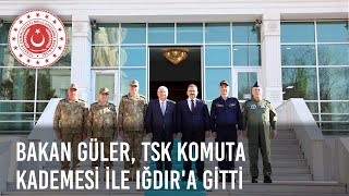 Millî Savunma Bakanı Yaşar Güler, Beraberindeki Tsk Komuta Kademesi Ile Iğdıra Gitti
