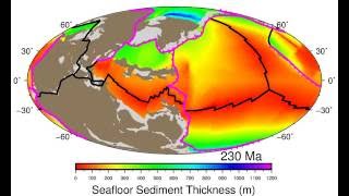 Deep Carbon Modelling: Sediment Thickness and Subduction Zone Evolution, 230 - 0 Ma