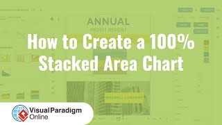 how to create a 100% stacked area chart