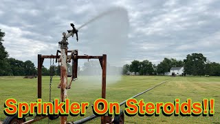 Water Cannon Sprinkler Throws Water 330 Feet! by Progressive Lawn Sam 2,520 views 1 year ago 7 minutes, 50 seconds