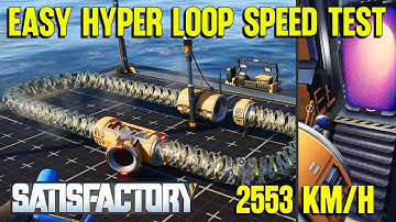 EASY BUILD Hypertube Cannon/Booster & Speed Test | Satisfactory Blueprint Designer