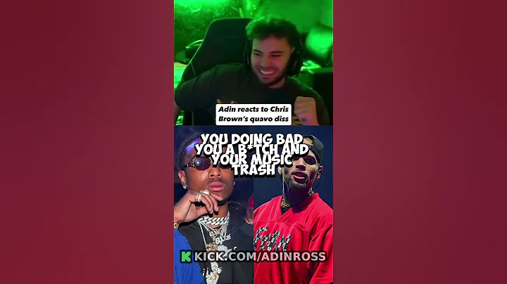 Adin Ross Reacts To Chris Brown DISSING Quavo😳🔥 #adin #funny #ishowspeed #clips