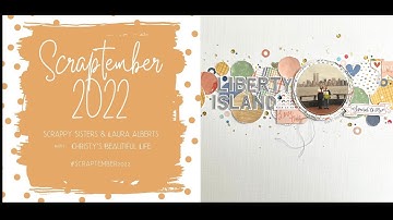 Scrapbook Process Video #44 #Scraptember2022 Day 4 White Background - Cocoa Vanilla Storyteller