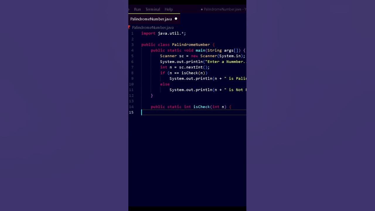 Palindrome no in #java #javaprogramming #javadeveloper - YouTube