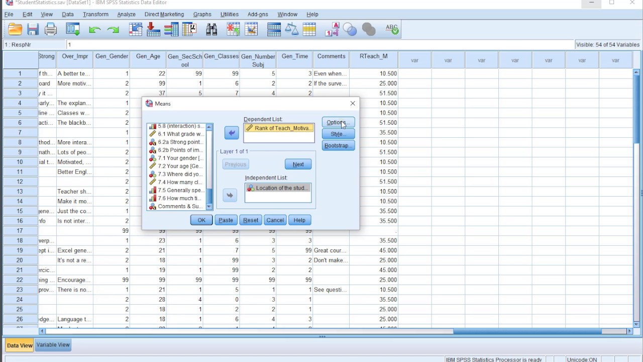 calculating eta squared spss 16