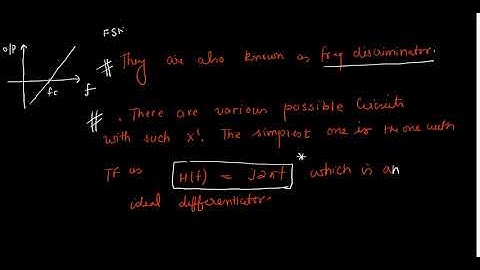 FM demodulation using FM-AM conversion