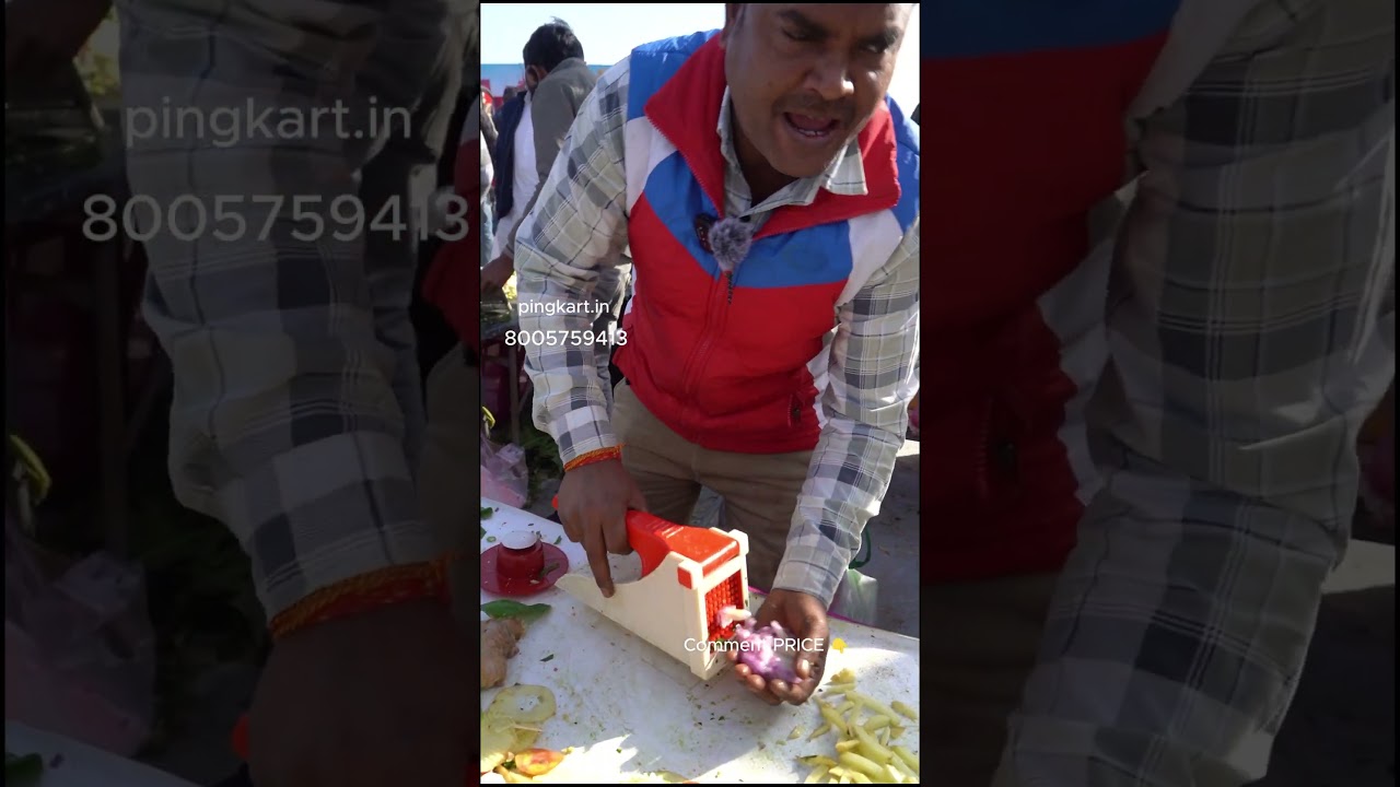 Демонстрация работы профессиональной овощерезки 🔥