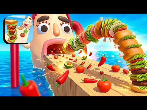 Sandwich Runner ​- All Levels Gameplay Android,ios (Levels 851-857)