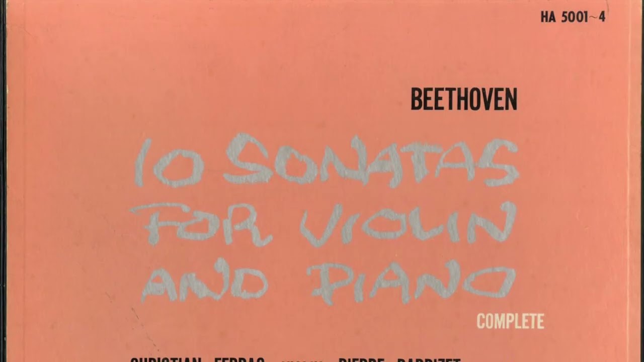 Silent Tone Record/ベートーヴェン:ヴァイオリン・ソナタ(10曲)/フェラス,バルビゼANGEL:HA 5001/クラシックLP専門店サイレント・トーン・レコード