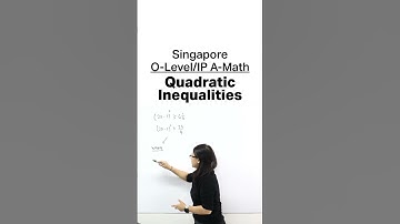 Quadratic Inequalities  #additionalmathematics #singapore #tuition