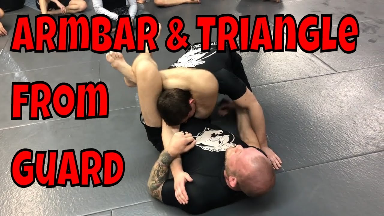 Armbar and triangle from closed guard - YouTube