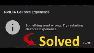 Fix 0x0001 error in GeForce Experience  on Windows 10