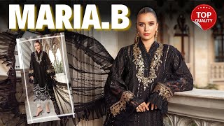 Maria.B 🔥| Unstitched Lawn 🖤| Black Code | EID LAWN-24-03 😍| Luxury Lawn 2024 |💯Master Replica |