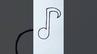 Easy Music Sign Drawing 💖 | Fast Fun Drawing