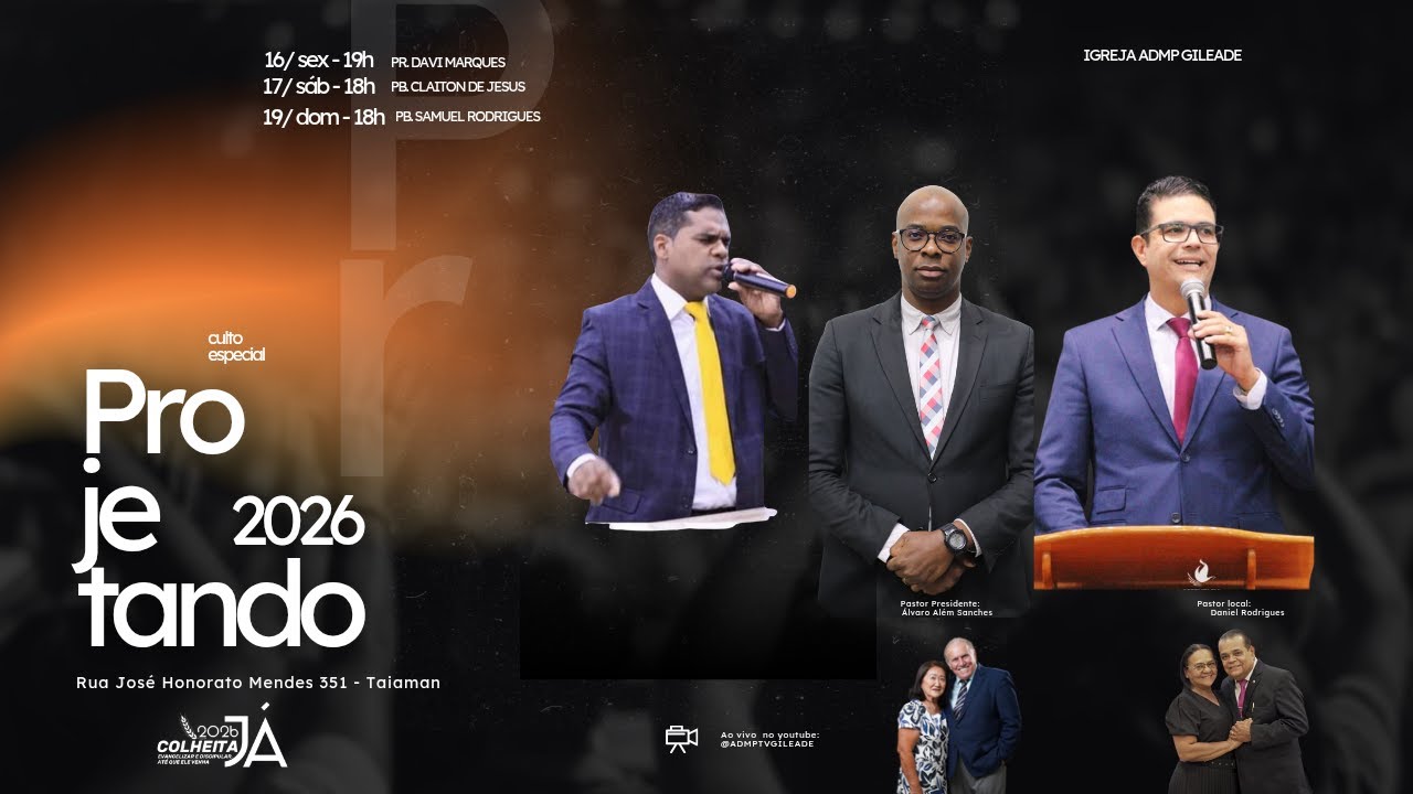 CULTO DE SEXTA-FEIRA -  ADMPTV GILEADE  16/01/2026