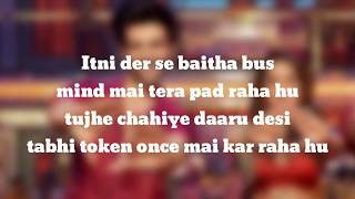 (LYRiCS)Chote Chote Peg | Honey Singh | Sonu Ke Titu Ki Sweety |