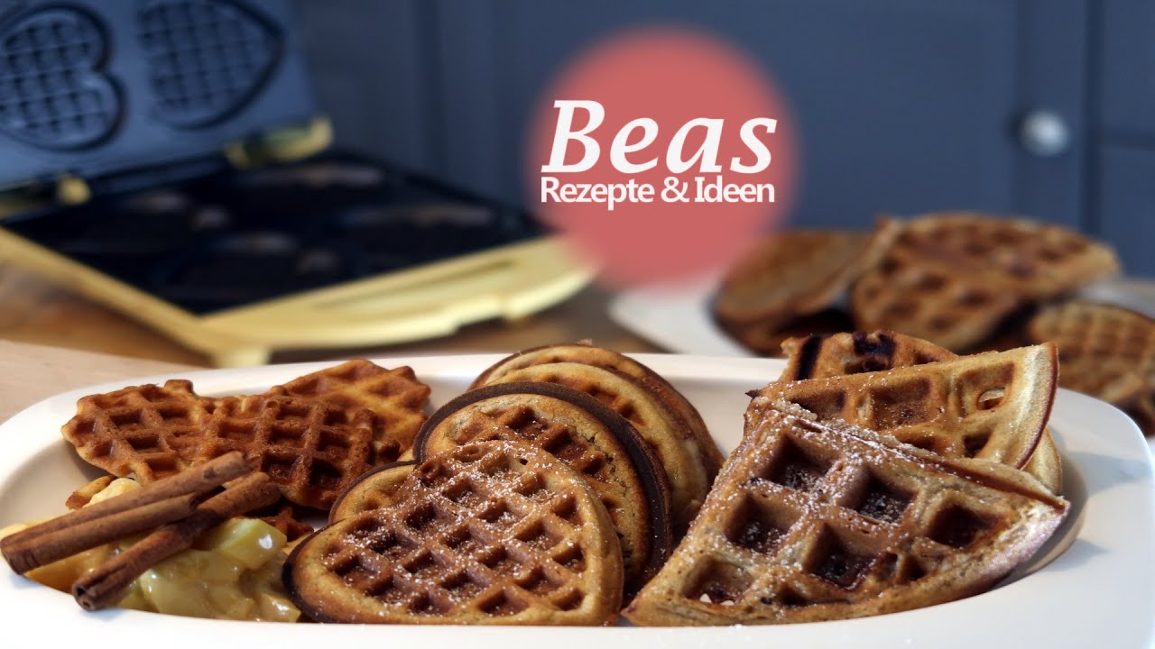 Leckere ZIMTWAFFELN - Waffelrezept für alle Waffeleisen Arten - Waffelteig