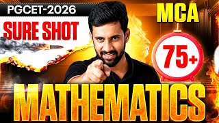 Mathematics MCA -SURE SHOT Series🔥| PGCET MBA-MCA 2026 | | PGCET MBA| PGCET MCA #pgcet2026