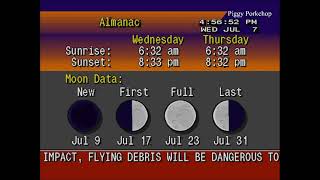 EAS Tornado Warning Jacksonville Florida Tornado On The Ground NOAA Weather Radio Hurricane Elsa
