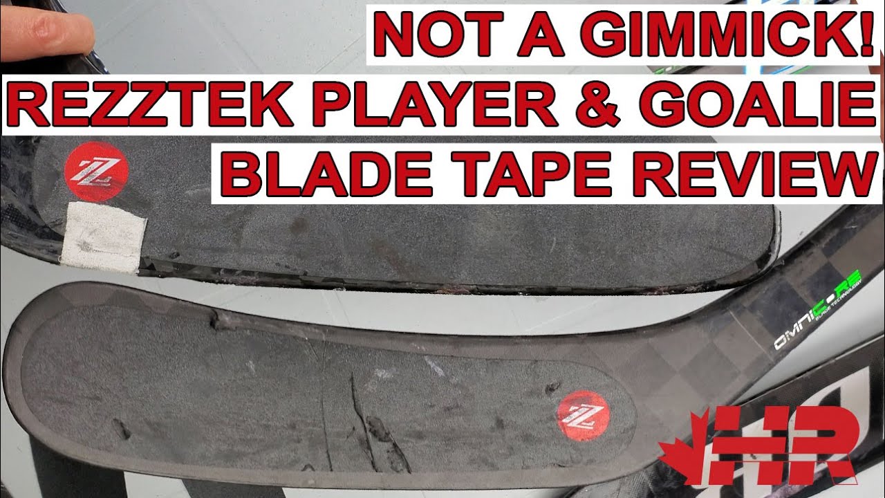 Not a gimmick! Rezztek hockey player & goalie stick blade grip tape
