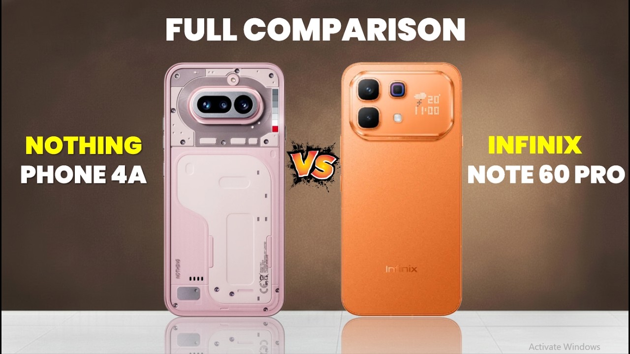 Infinix Note 60 Pro vs Nothing Phone 4a 😱 Full Comparison 2026