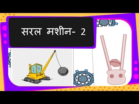 Science - Simple machine (Screw, wedge and lever) - Hindi