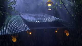 The sound of rain is an effective way to relax after a busy day. relaxing ASMR / Black Screen