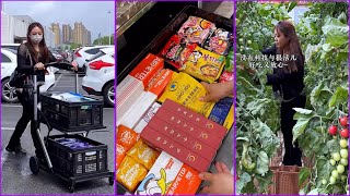 Grocery Shopping& Picking Fresh Vegetables From My Garden | Restocking & Organizing✨