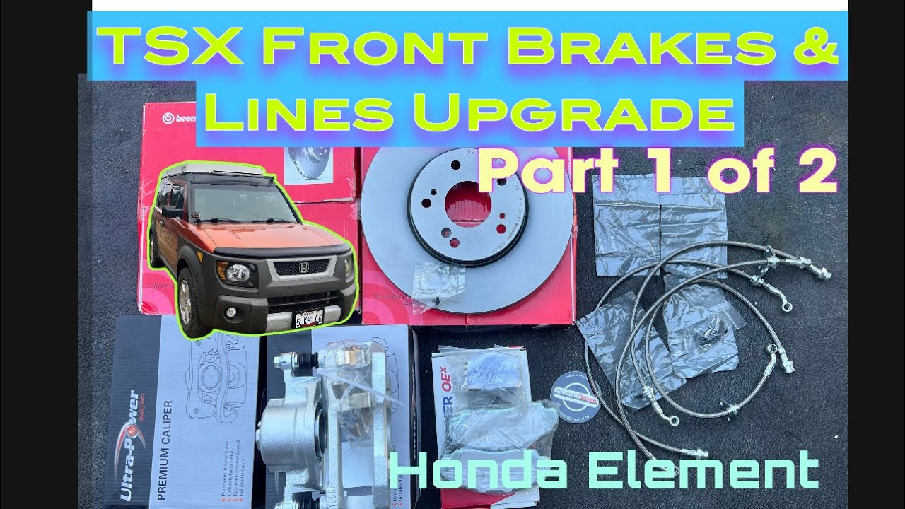 Honda Element Upgrade Front Brakes & Stainless Steal Brake Lines (Acura