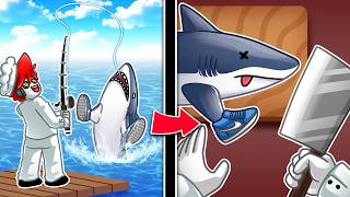 Roblox : Fishing Chef 🐟👨‍🍳 ฉันตกปลา แล้วเอาปลาไปทำซูชิแบบ...
