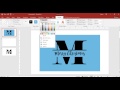 Split Letter Design using PowerPoint